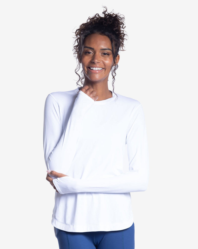 Bloq UV Relaxed Scallop Top White