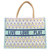 Royal Standard Tennis Love Juco Tote   Sky/Navy/White   19x14x7.5