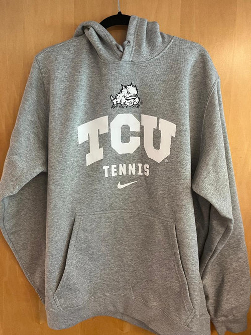 Nike TCU Club Fleece Hoody 's Purple and Gray