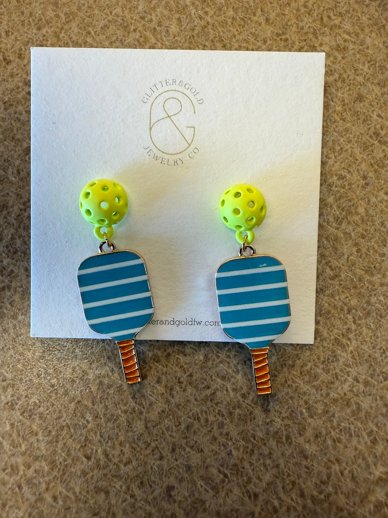 Pickleball Dangle Earrings