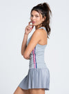 Lucky in Love Berry Stripe Rib Tank