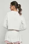 Lija Cropped Sweatshirt White