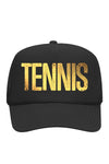 Tennis Gold Hat Green/Purple/Black