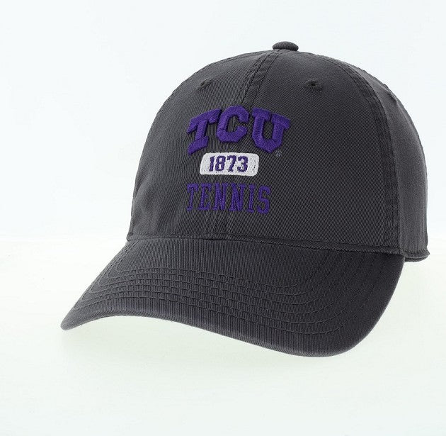 TCU Hat Dark Grey 1873 Relaxed Twill