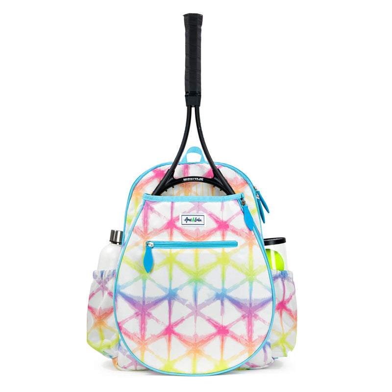 Ame & Lulu Rainbow Shibori Tennis Backpack