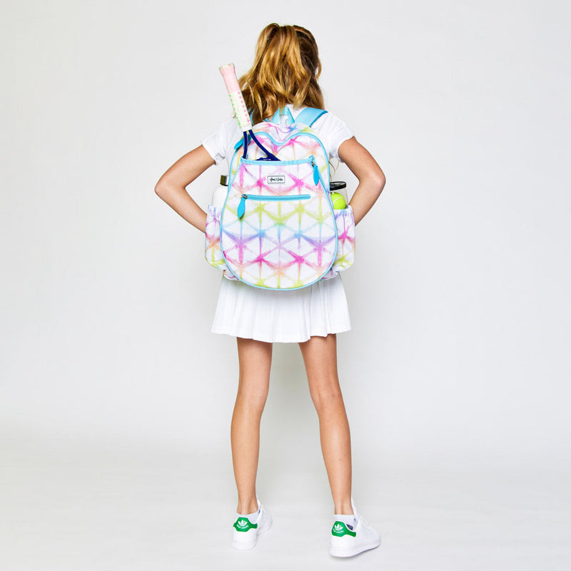 Ame & Lulu Rainbow Shibori Tennis Backpack