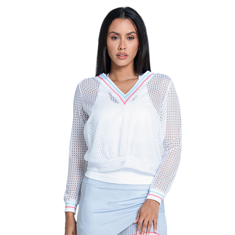 Lucky in Love Retro Stripe Pullover