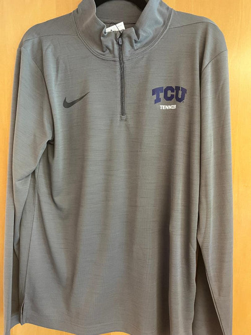 Nike TCU Intensity 1/4 Zip Tops Purple and Gunsmoke