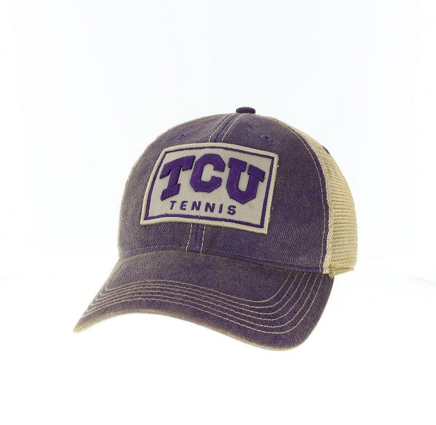 TCU Tennis Purple Trucker Hat